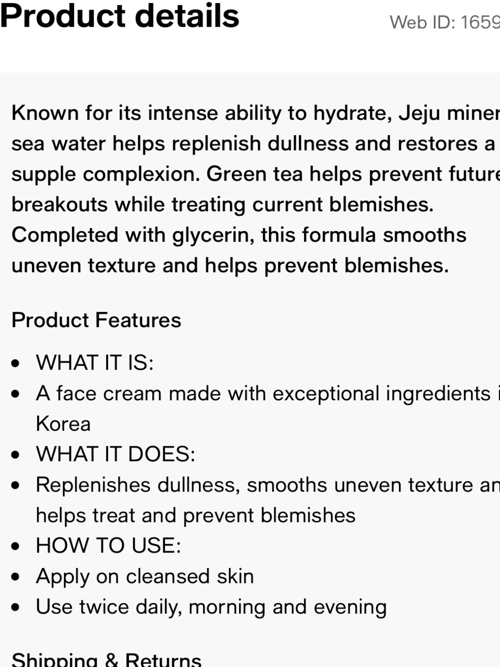 Crème Shop Water Hydrating Face Creme - Picture 3 of 5